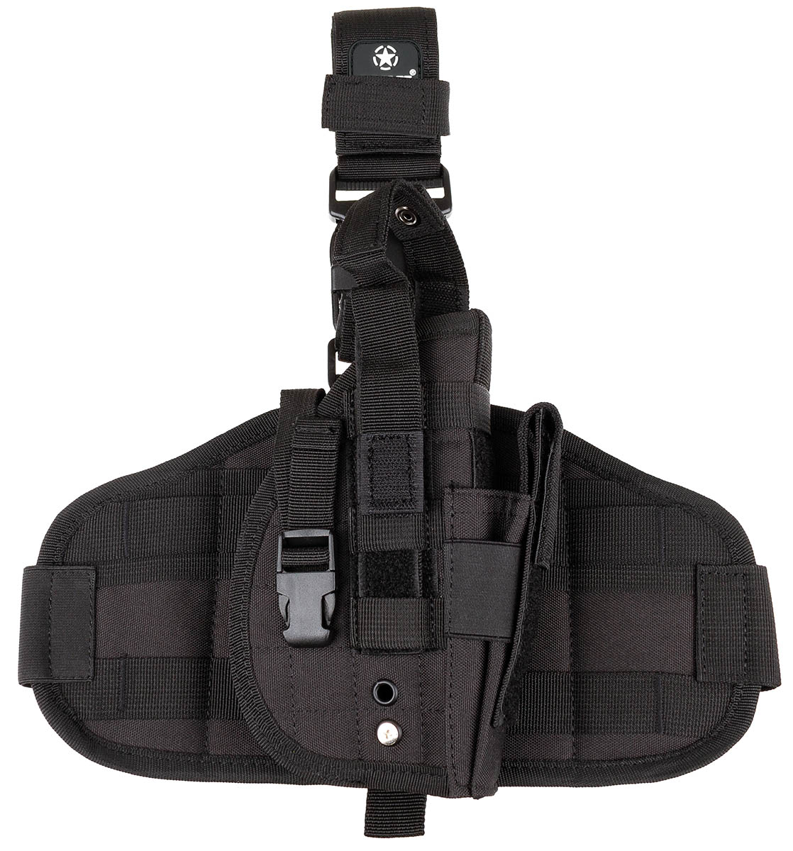 Pistolenbeinholster, "MOLLE", rechts, schwarz