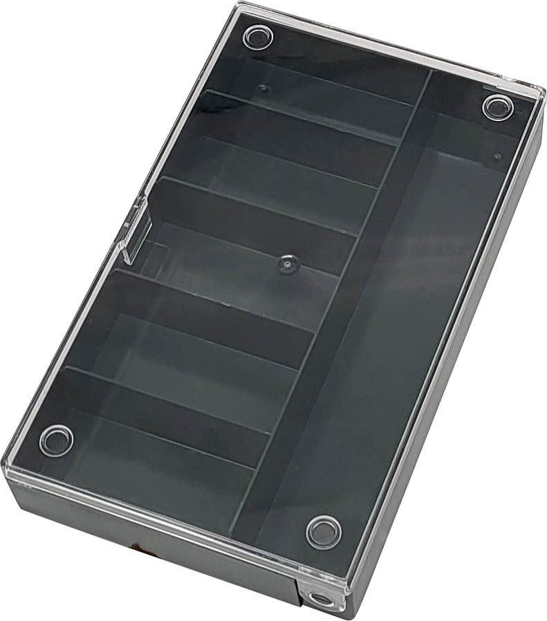 Hüfner Dübel Sortimentskasten (L x B x H) 164 x 31 x 101 mm Anzahl Fächer: 6 feste Unterteilung 1 St.