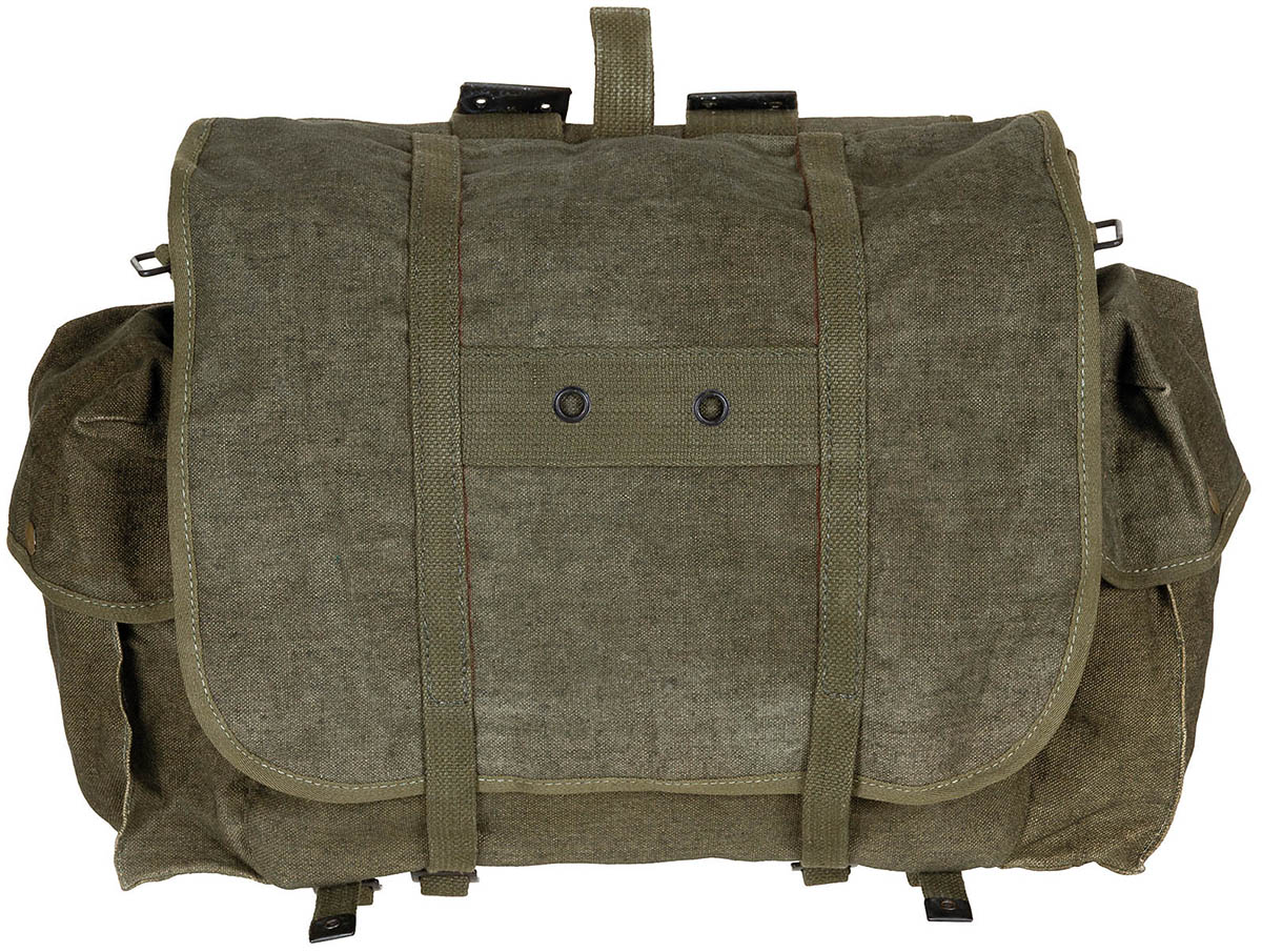 Belg. Rucksack, "Kongo", Canvas, oliv, gebr.