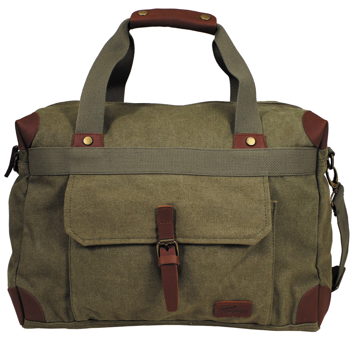 Handtasche, Canvas, "PT", oliv