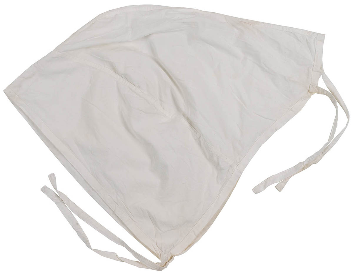 Schwed. Rucksacküberzug, klein, weiß, gebr.