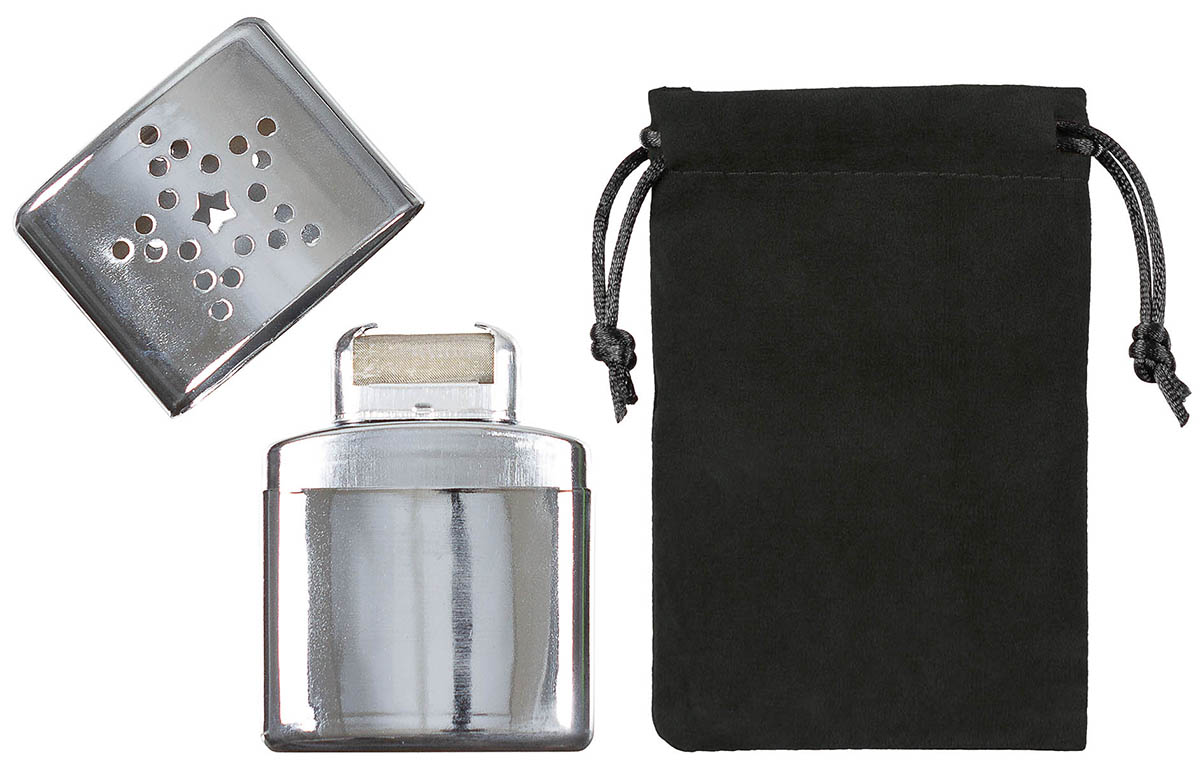 Handwärmer, Benzin, chrom