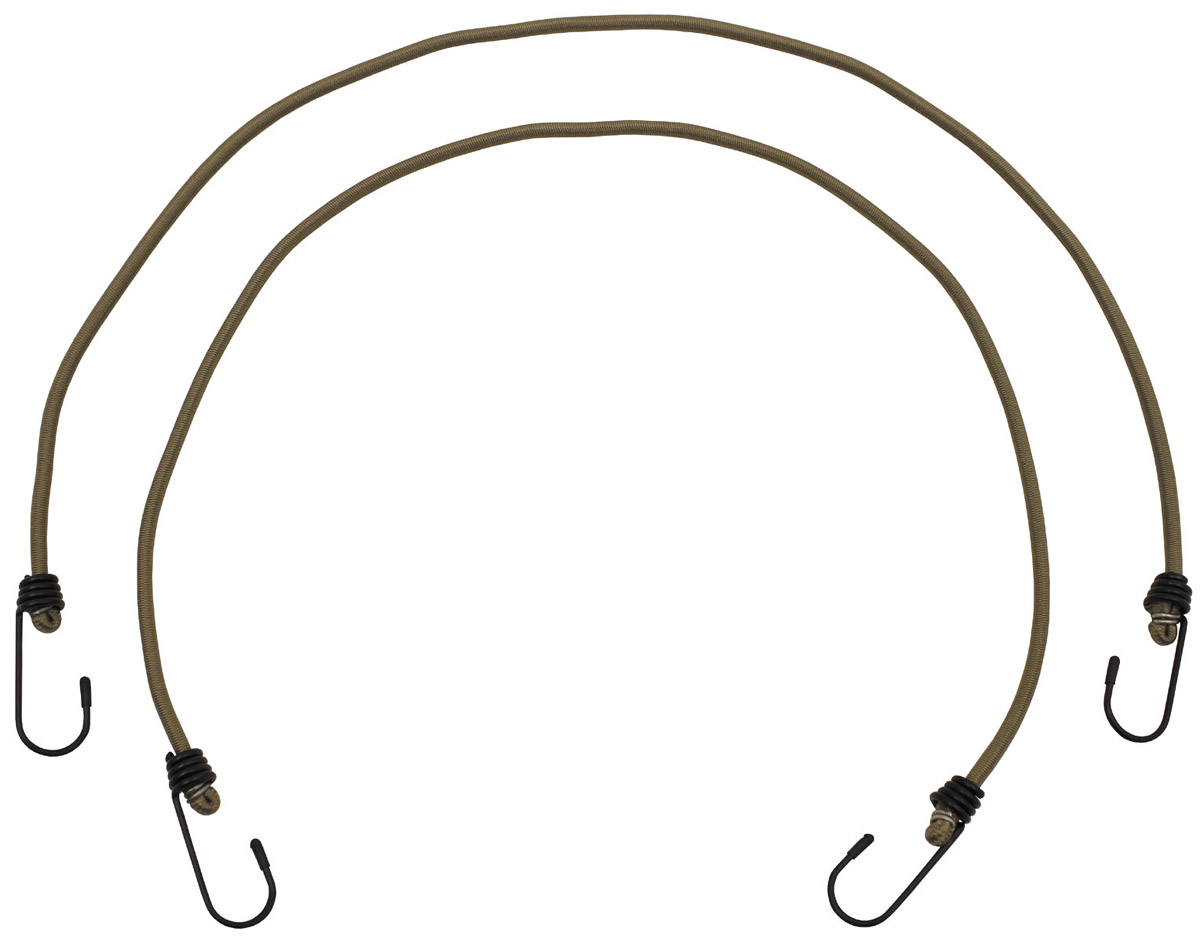 Expander, 75 cm, mit Haken, 6 mm, coyote tan, 2er Pack