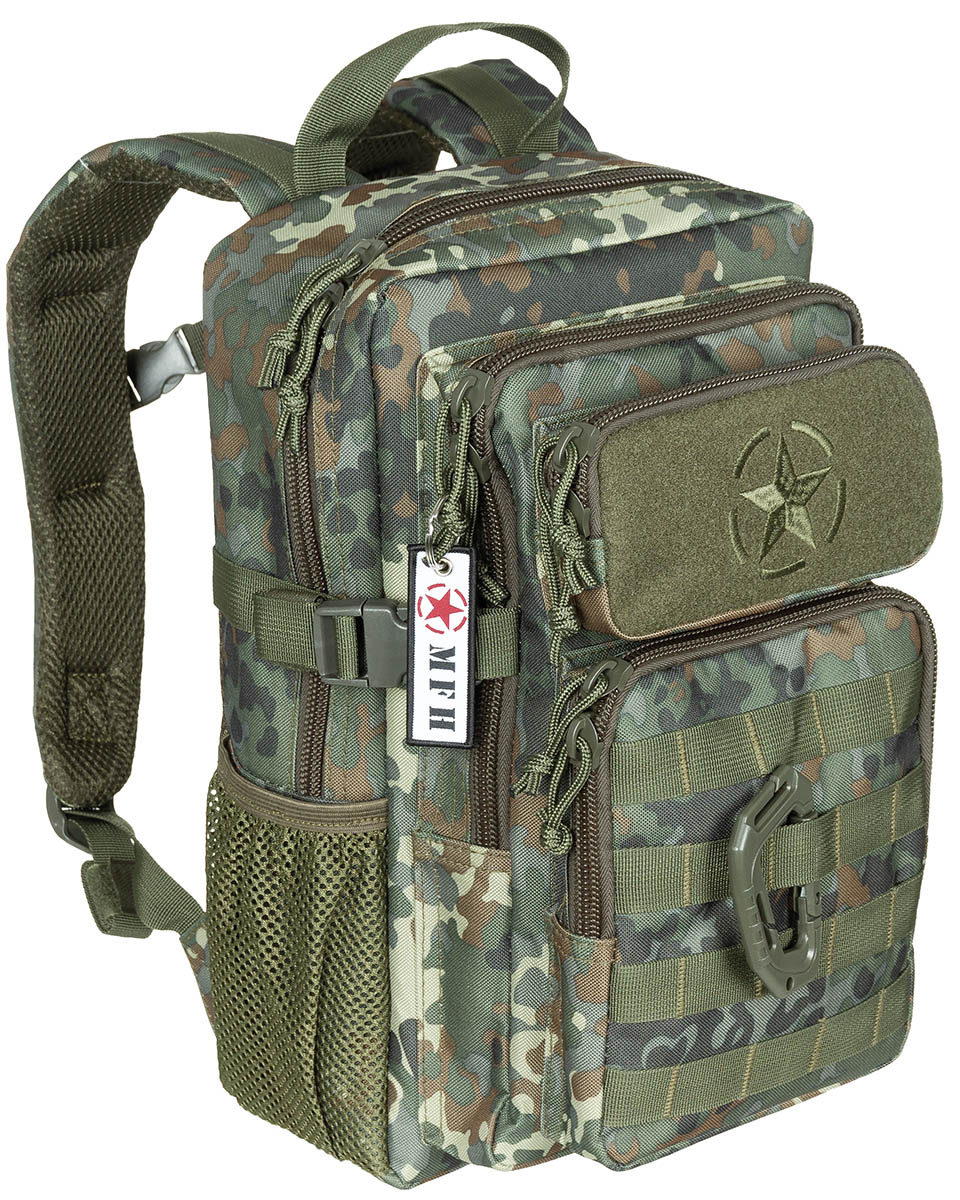 US Rucksack, Assault, Youngster, flecktarn