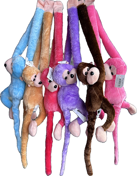 Plüsch Kuscheltiere Klammeraffe mit Geräusch 70cm, Plüschtier, verschiedene Farben & Tiere