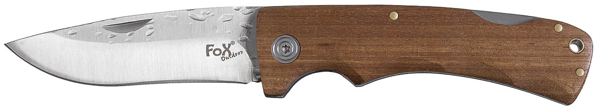 Klappmesser, Holzgriff, Hammerschlagklinge