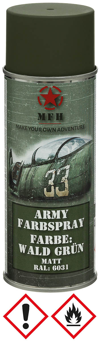 Army Farbspray, WALD GRÜN, matt, 400 ml