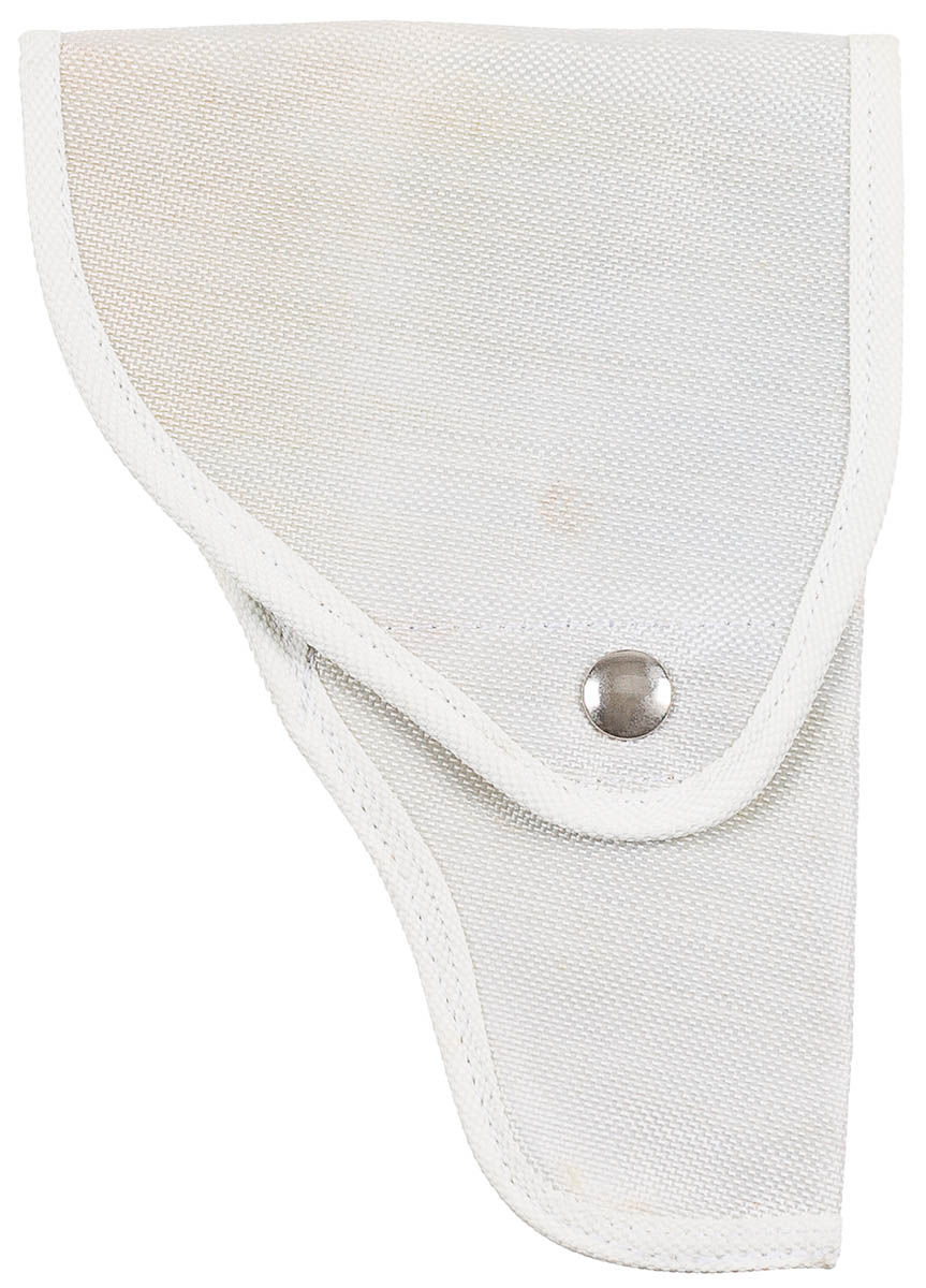 Ital. Pistolenholster, Canvas, Typ I, weiß, neuw.