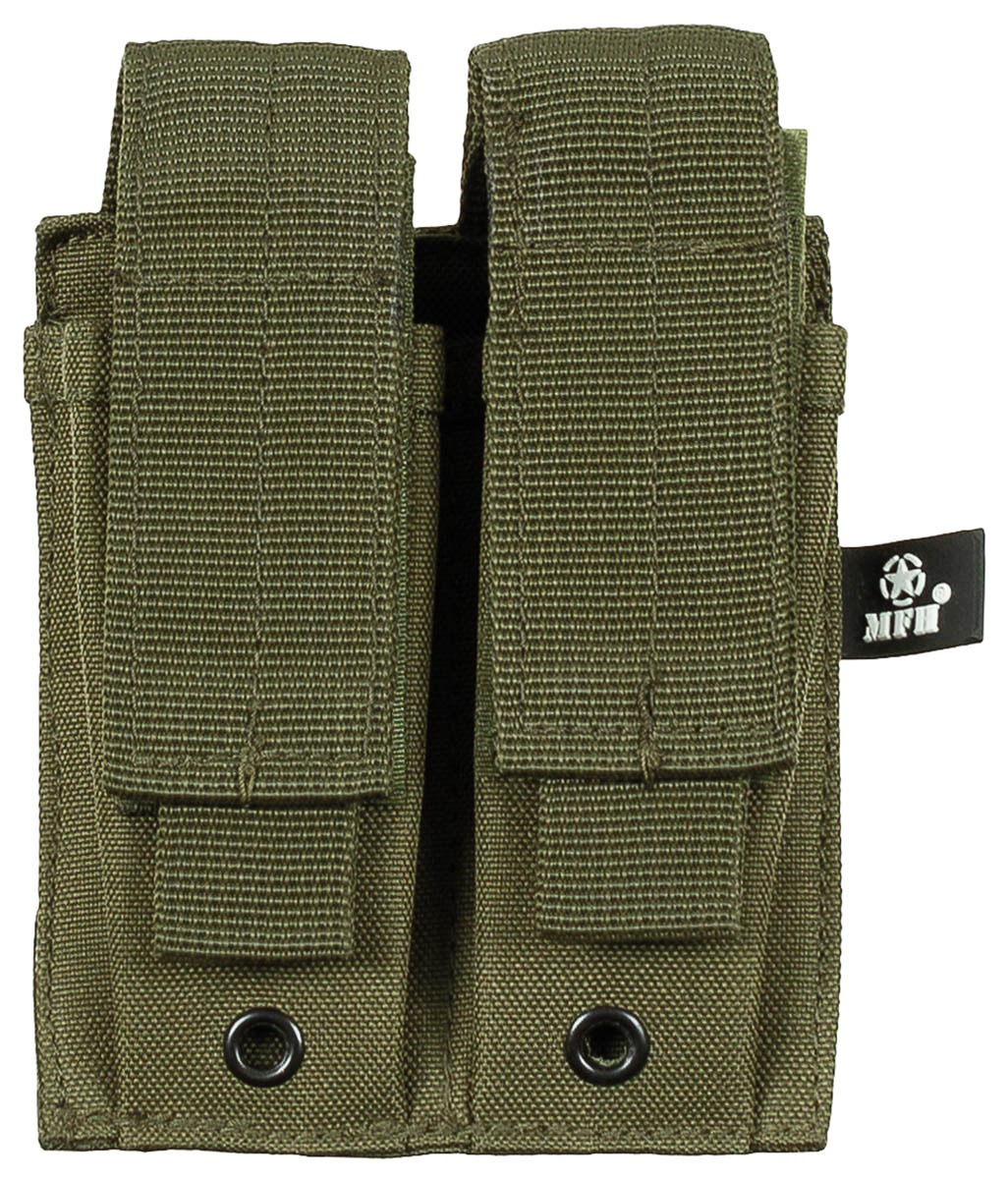 Magazintasche, 2-fach, klein, MOLLE, oliv