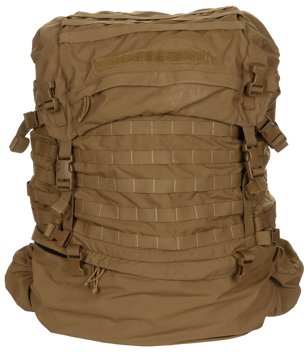US Rucksack, "USMC", coyote tan, gebr.