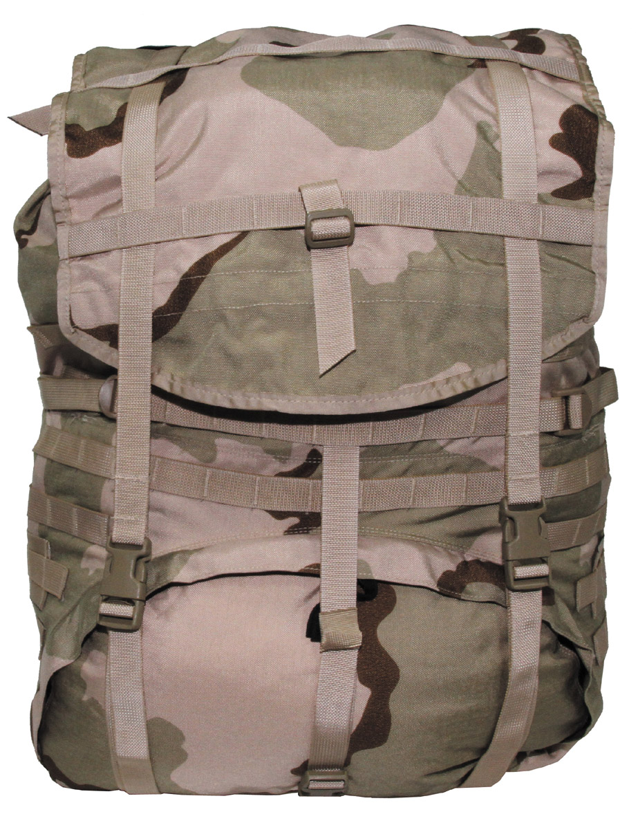 US Rucksack, neuwertig, Molle II light, 3 Fb.desert
