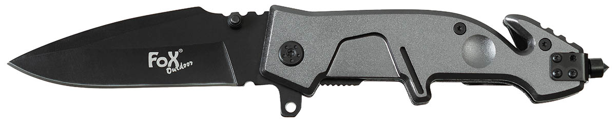 Klappmesser, Einhand, Metallgriff, schwarz