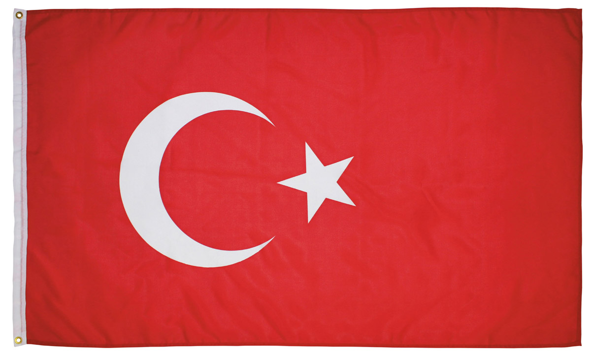 Fahne, Türkei, Polyester, 90 x 150 cm