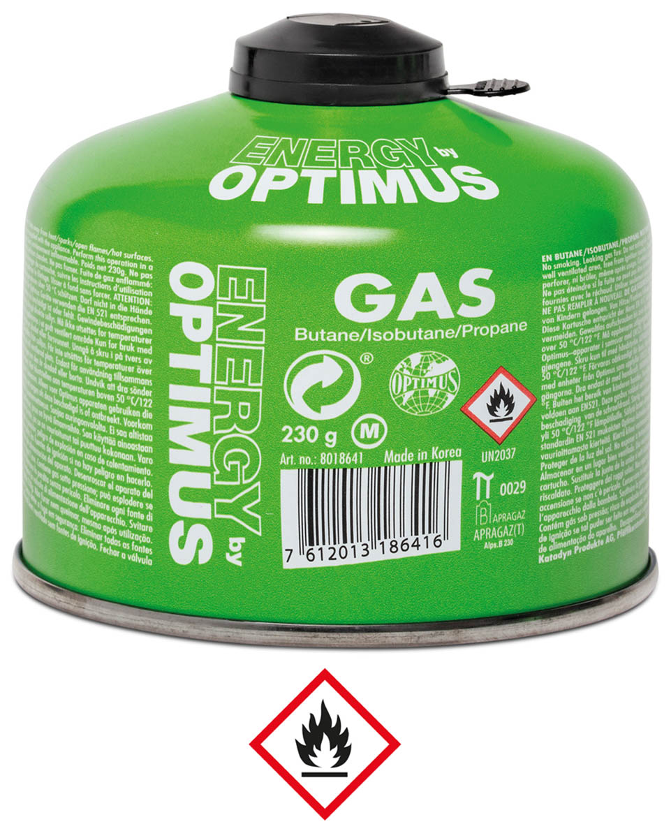 Gaskartusche, OPTIMUS, Butan/Isobutan/Propan, 230g
