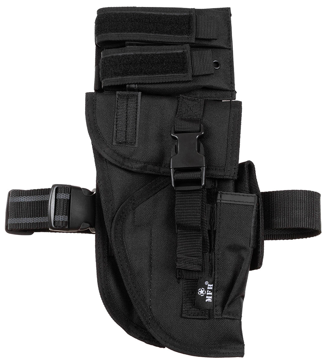 Pistolenbeinholster, schwarz, Tactical, rechts