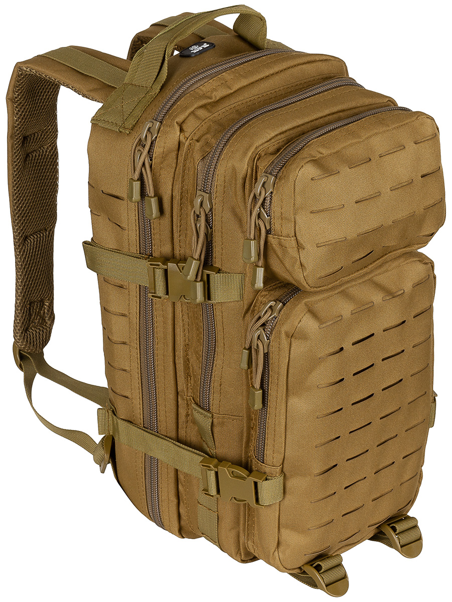 US Rucksack, Assault I, Laser, coyote tan