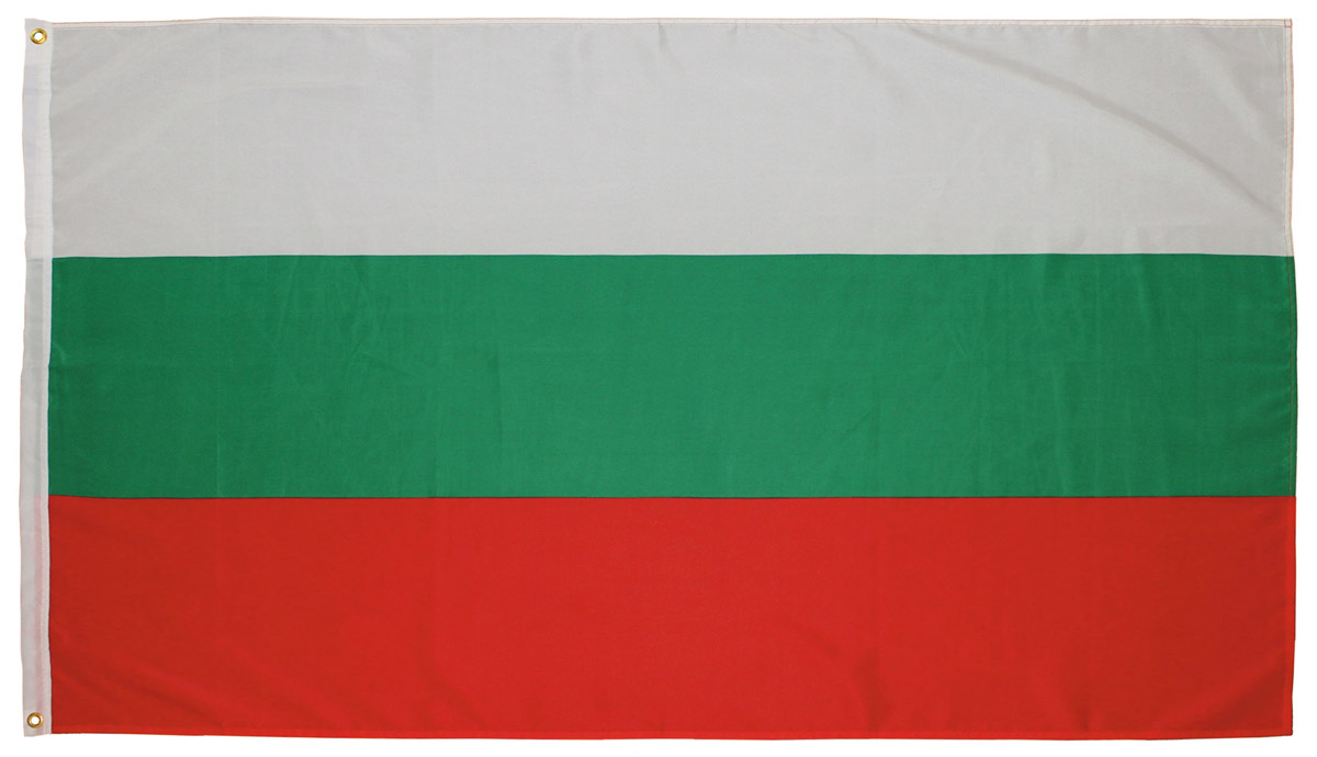 Fahne, Bulgarien, Polyester, 90 x 150 cm