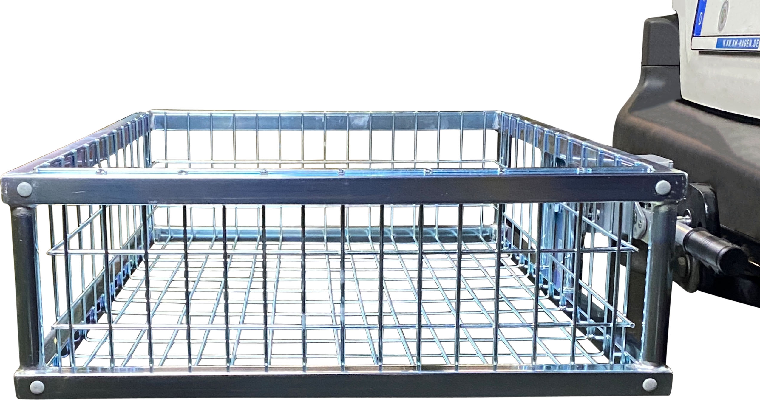 Heckträger für Wildwanne, verzinkt mit Schnellkupplung abklappbar