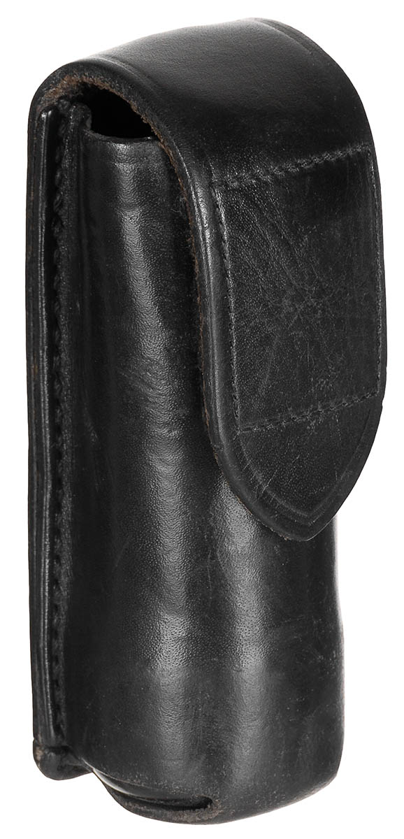 Verteidigungsspray-Etui, Leder, gebr.