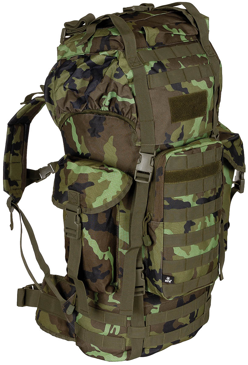BW Kampfrucksack, "MOLLE", 65 l, Alu-Ausst., M95 CZ tarn