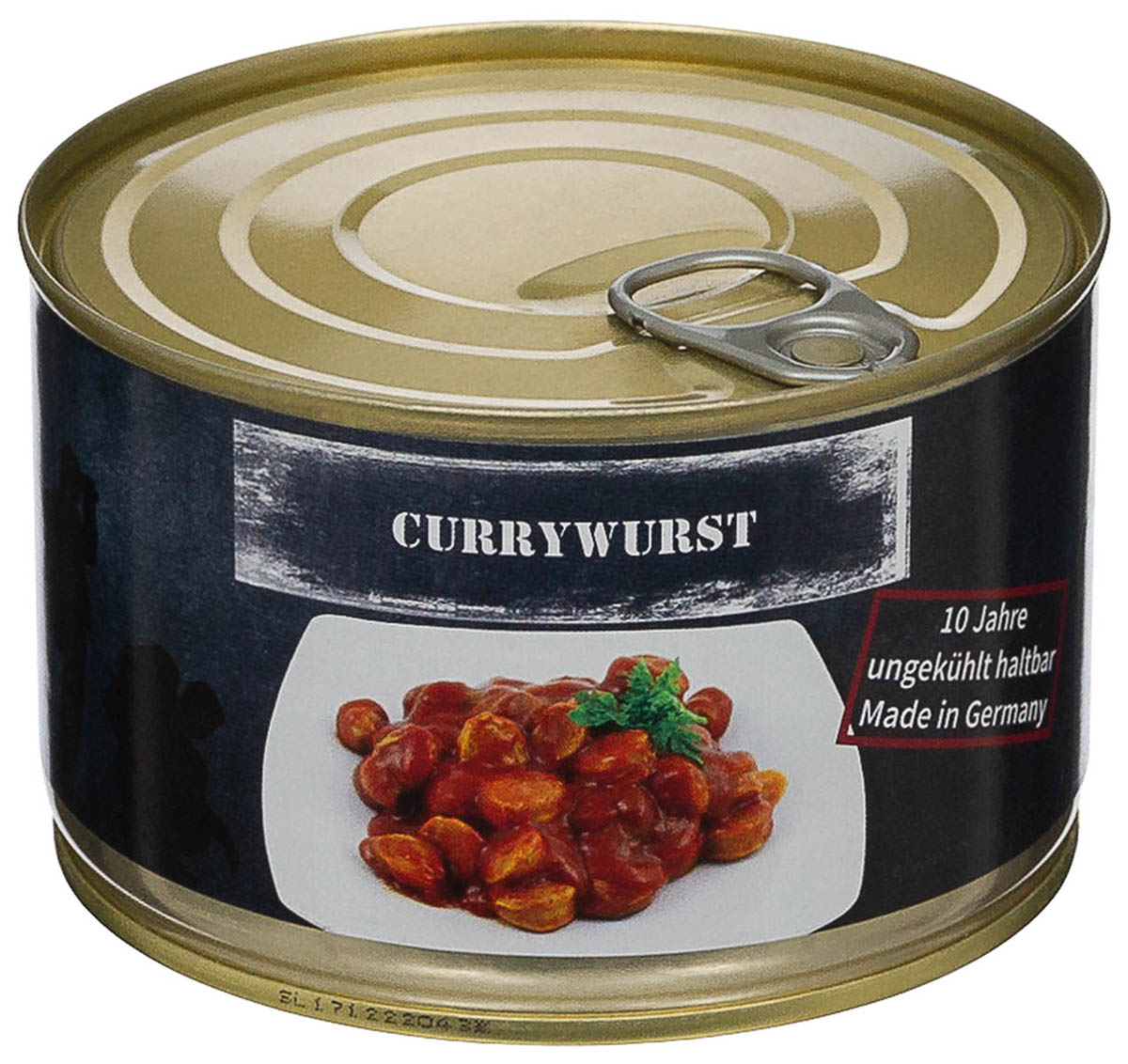 Currywurst, Vollkonserve, 400 g, 7% Mwst.