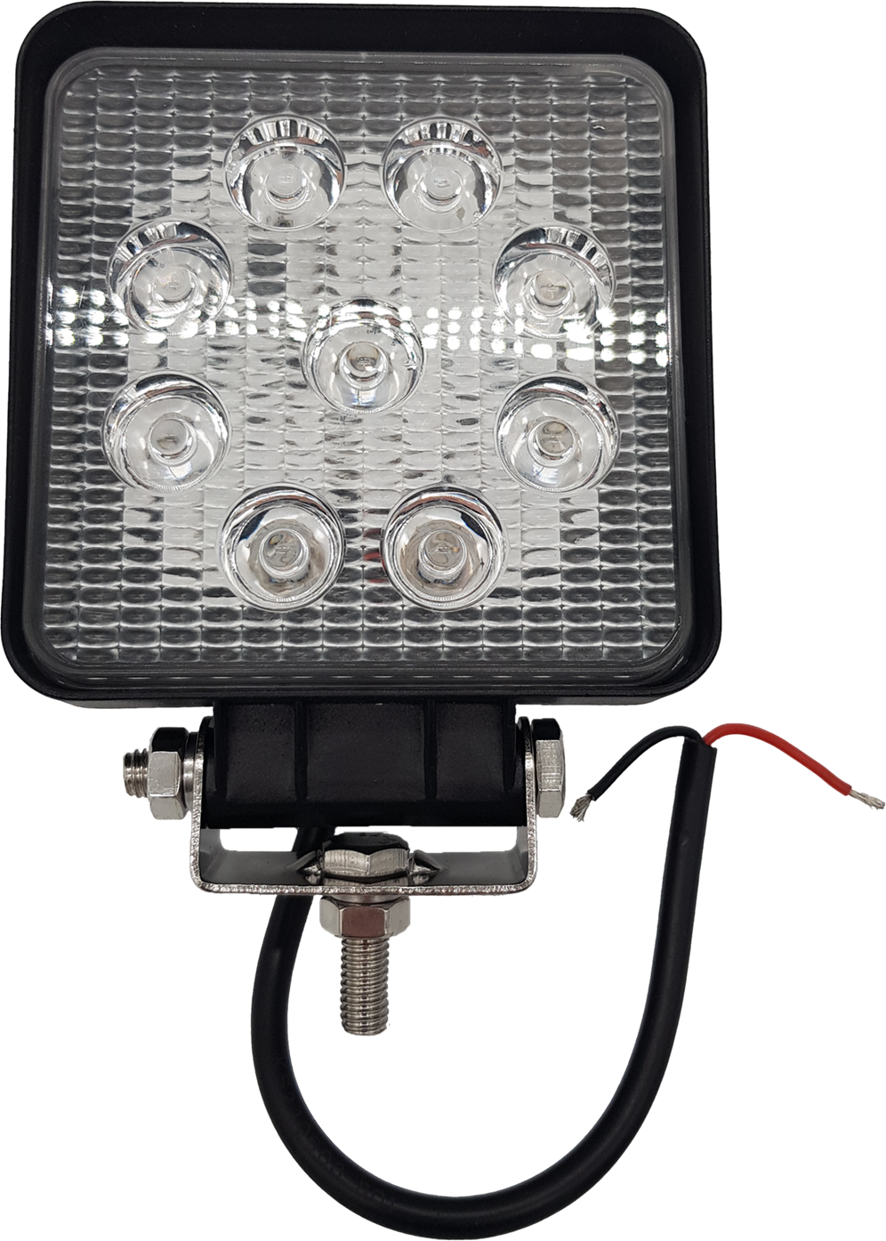 LED blue Arbeitsscheinwerfer eckig 9x3 W, 2700 Lumen