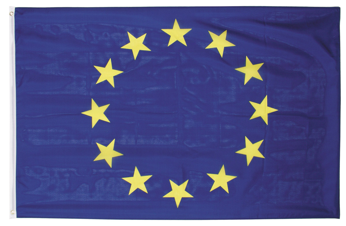 Fahne, Europa, Polyester, 90 x 150 cm