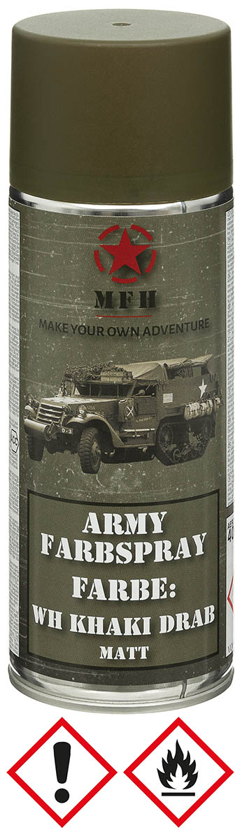 Army Farbspray, WH KHAKI DRAB, matt, 400 ml