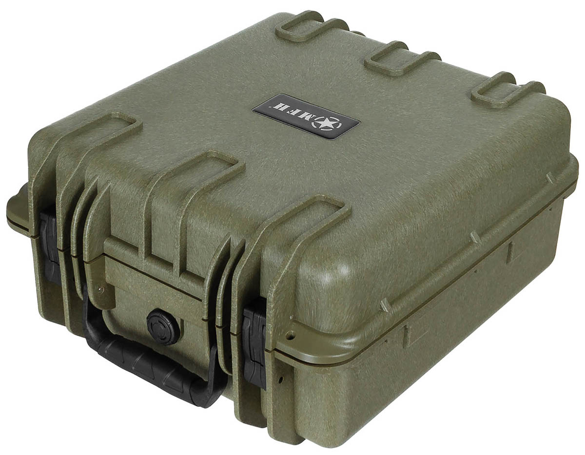Box, Kunststoff, wasserdicht, oliv