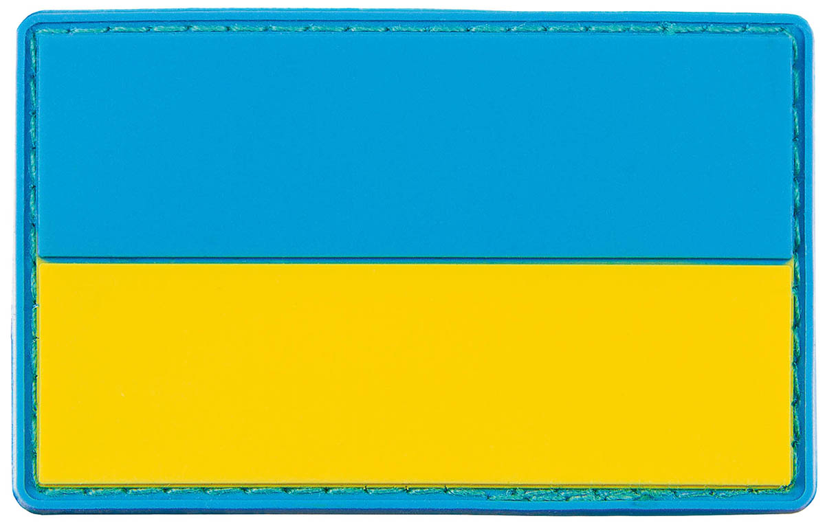 Klettabzeichen, Ukraine, 3D, ca. 8 x 5 cm