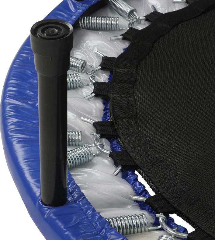 Physionics Fitness Trampolin 114 cm - Rutschfeste Gummifüße, Stabile Stahlkonstruktion, Weiche Rahmenabdeckung, Ideal für kleine Wohnungen, Indoor & Outdoor geeignet