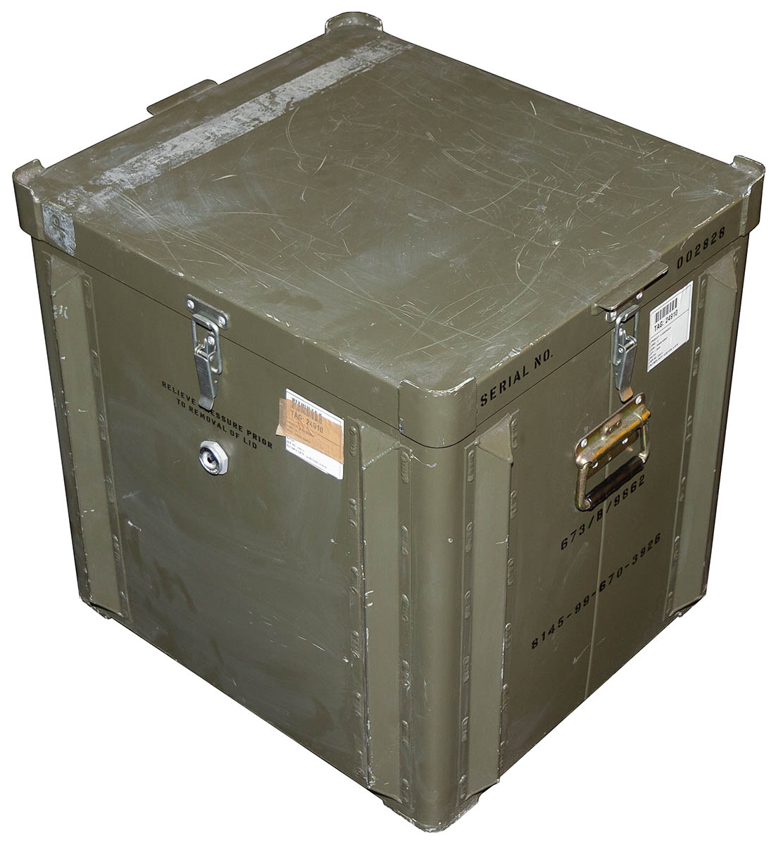 Brit. Transportkiste, Alu, gebr.