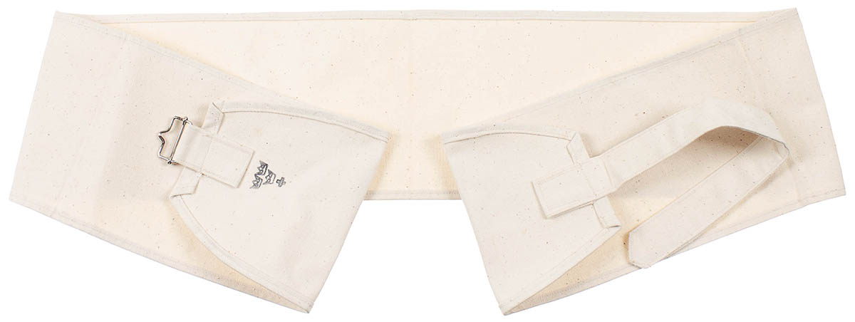 Schwed. Stoffband, natur, Leinen, 165 x 17,5 cm, neuw.