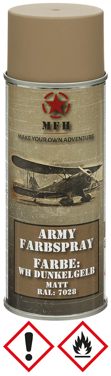Army Farbspray, WH DUNKELGELB, matt, 400 ml