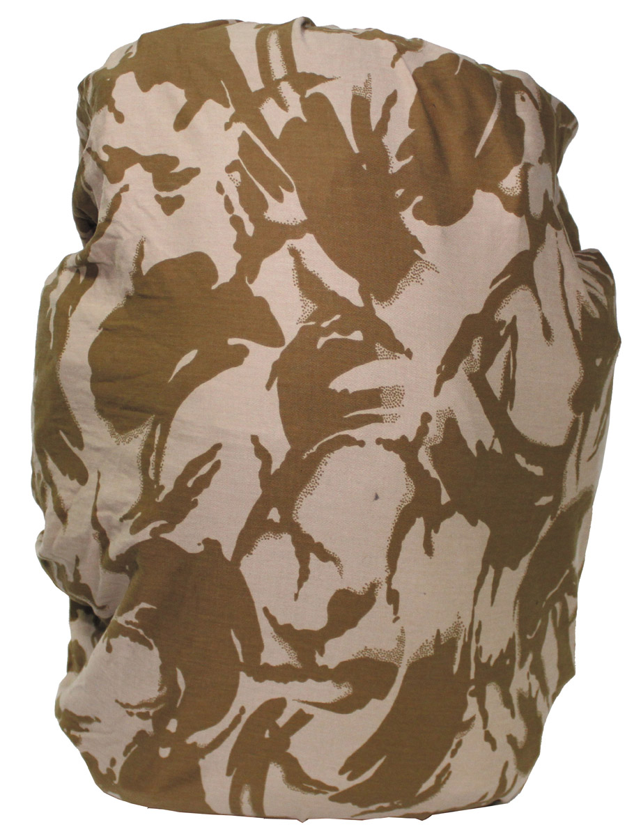 Brit. Rucksacküberzug, klein, DPM desert tarn, gebr.