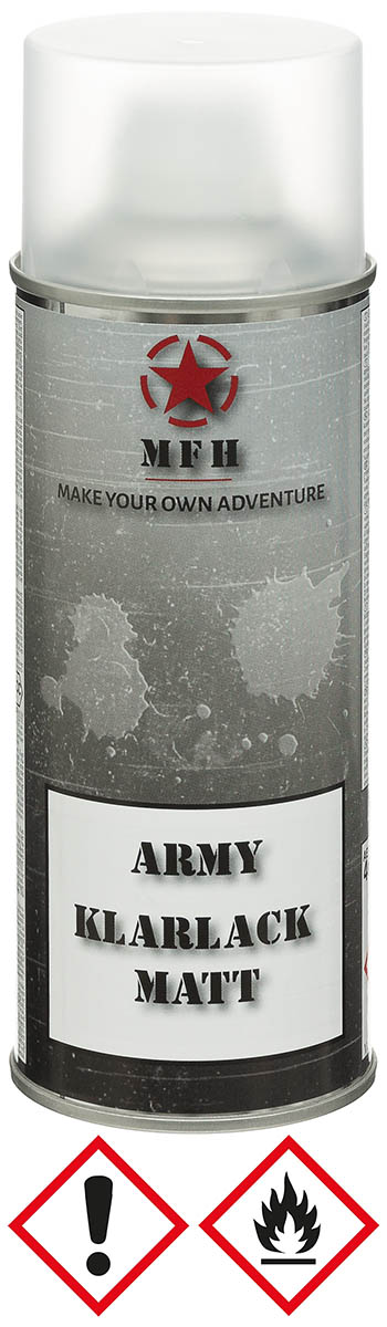 Army Farbspray, KLARLACK, matt, 400 ml