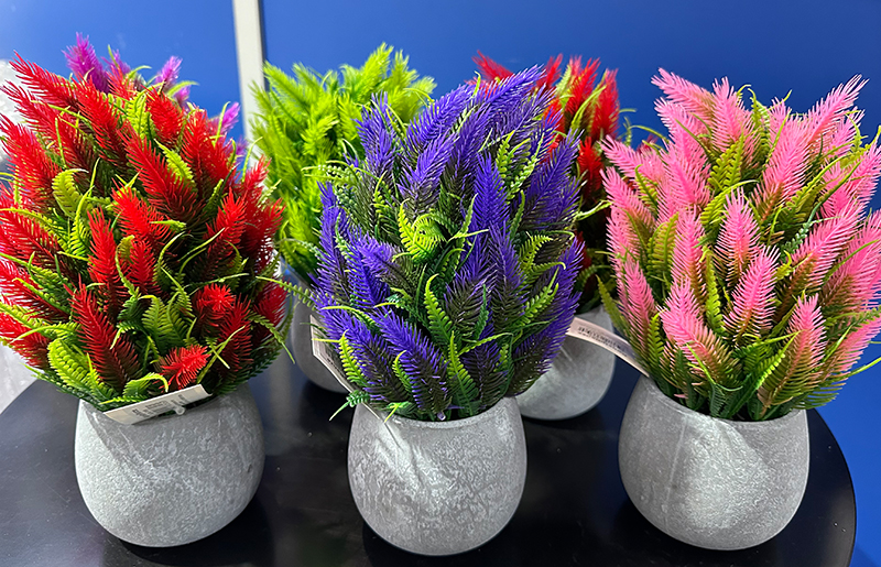 Künstliche bunte Tannen ca. 24cm Pflanze 1 Stück