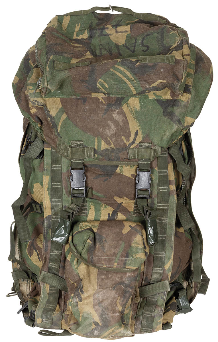 Brit. Rucksack, "PLCE LONG", o. Seitent.,DPM, gebr.,II Wahl