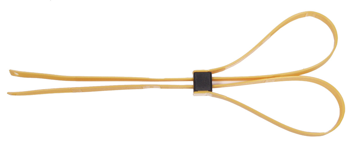 Kunststoffhandschellen, 10 St./P.,55 x 1,25cm, schwarz