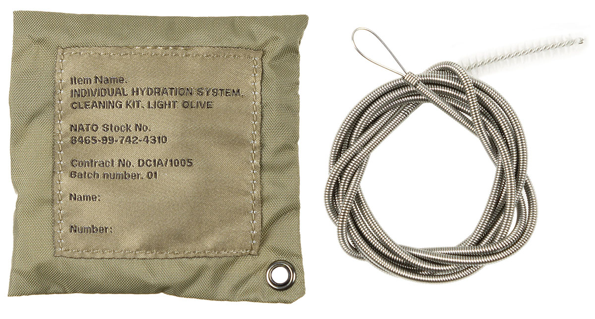 Brit. Reinigungsset, für Trinkbeutel, neuw.