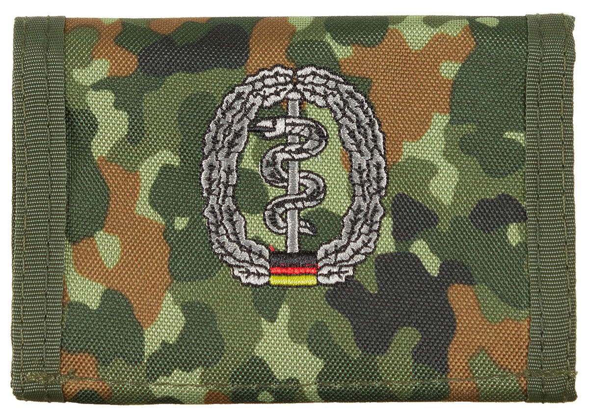BW Geldbörse, flecktarn, Sanitäter