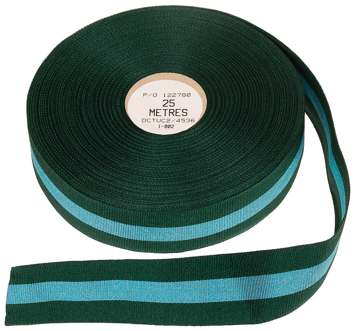 NIR Medaillenband, grün, 25 Meter, neuw.