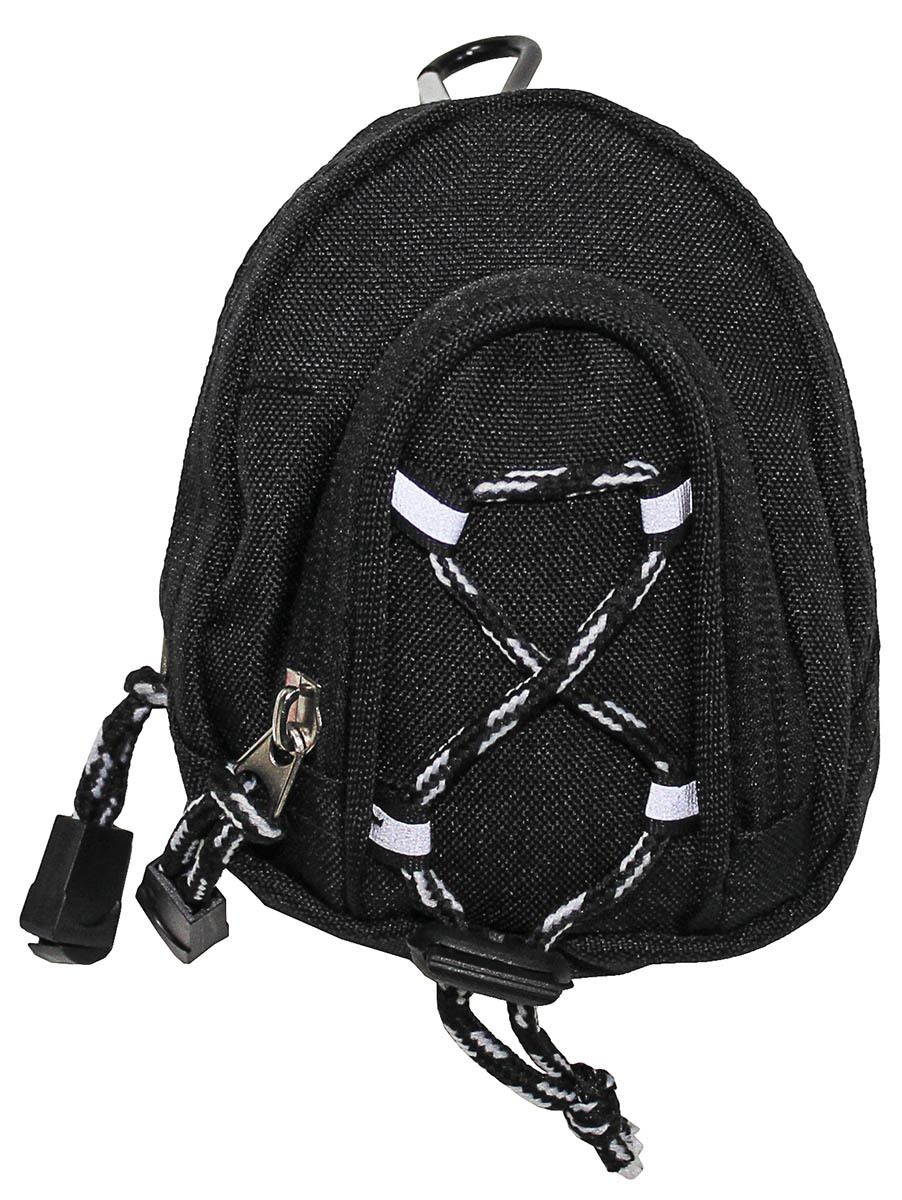 Fototasche, Kordelband, schwarz