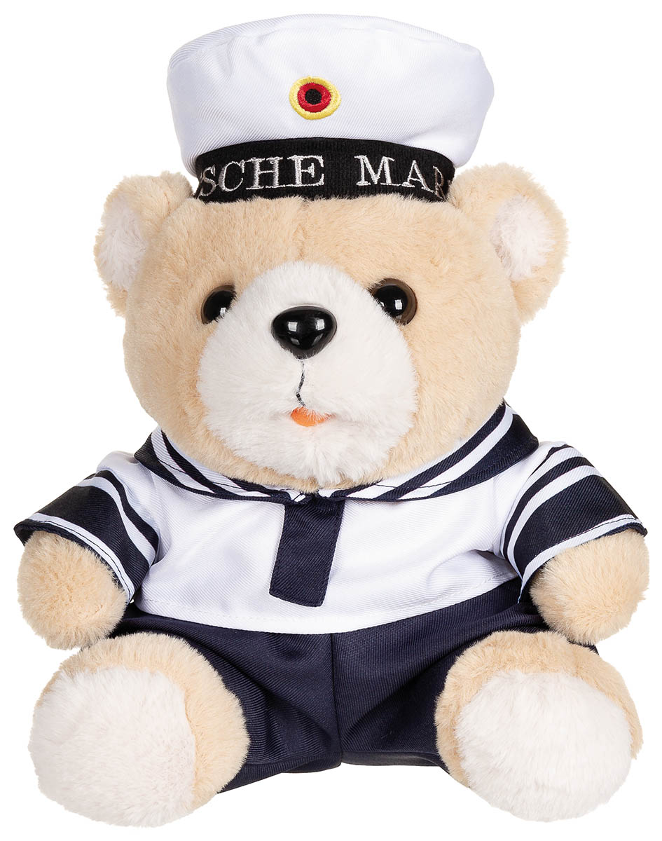 Teddybär, "Marine", mit Anzug und Kappe, ca. 28 cm