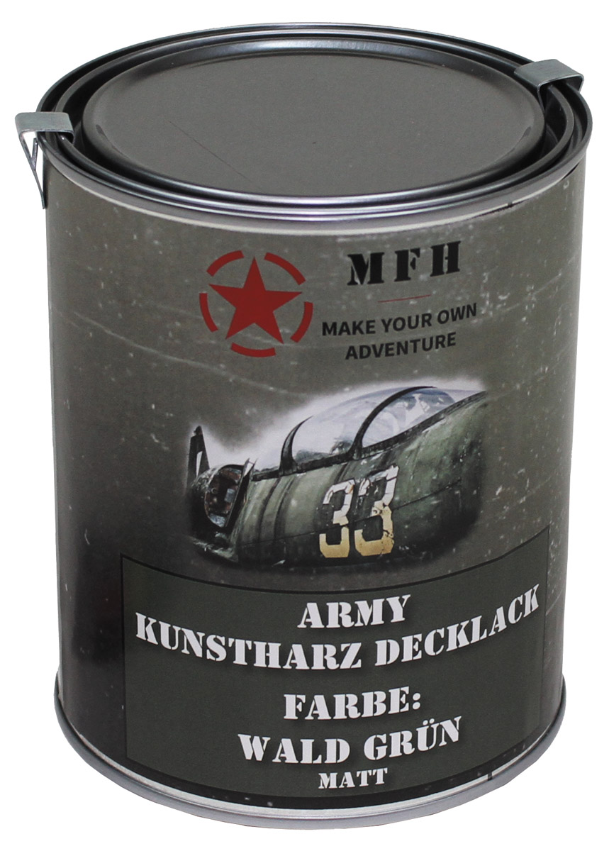 Army Lack, WALD GRÜN, matt, Dose, 1 l