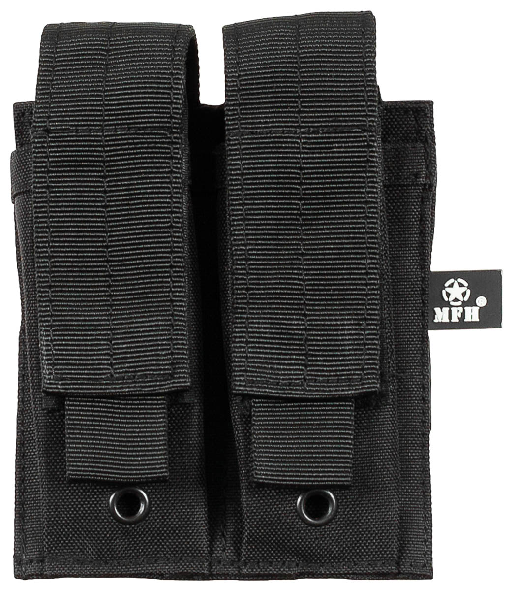 Magazintasche, 2-fach, klein, MOLLE,schwarz