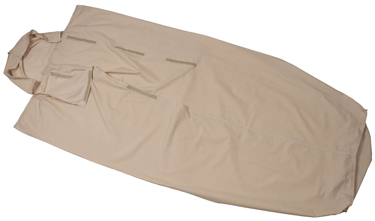 Brit. Innenschlafsack, khaki, gebr.