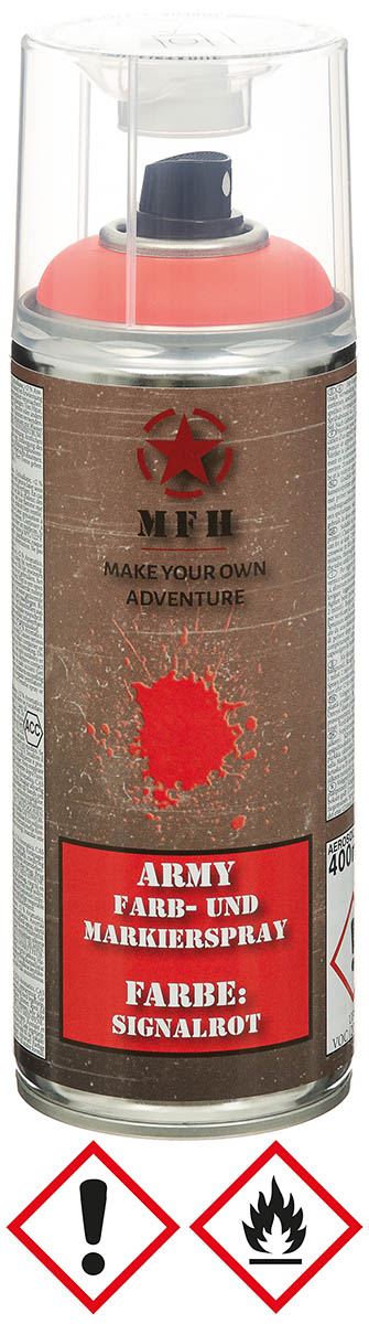 Army Farbspray, SIGNALROT, 400 ml