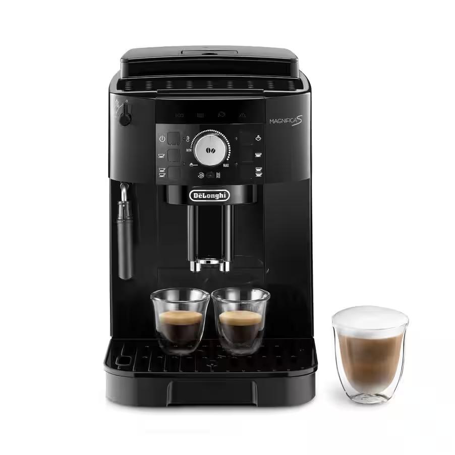De Longhi Kaffeevollautomat Magnifica S, Kaffeemaschine, Twin Shot System, Cappucino, Espresso, Lungo Kaffee.Farbe:Schwarz