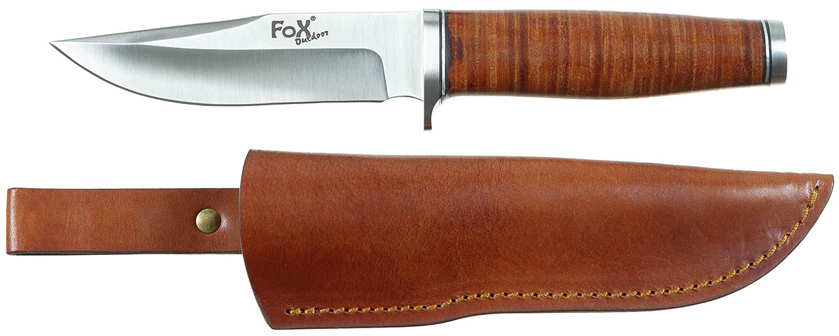 Fahrtenmesser, "Ranger 11", Ledergriff, Scheide